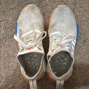 adidas White and Orange Athletic Shoes